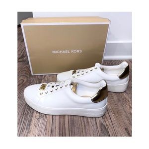 michael kors poppy lace up sneakers